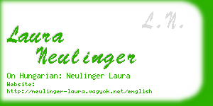 laura neulinger business card